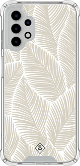 Casimoda Samsung Galaxy A13 4G shockproof hoesje - Palmy leaves beige