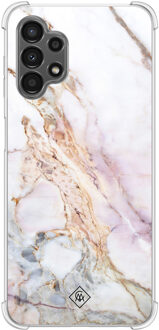 Casimoda Samsung Galaxy A13 4G shockproof hoesje - Parelmoer marmer Multi