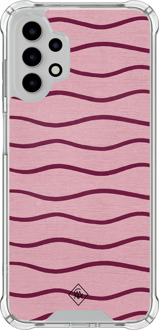 Casimoda Samsung Galaxy A13 4G shockproof hoesje - Soft stripes