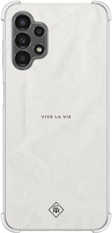Casimoda Samsung Galaxy A13 4G shockproof hoesje - Vive la vie Multi