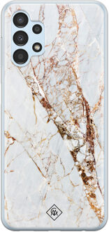 Casimoda Samsung Galaxy A13 4G siliconen hoesje - Marmer goud Geel
