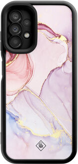 Casimoda Samsung Galaxy A13 4G zwarte case - Purple sky Paars