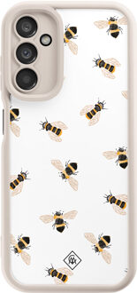 Casimoda Samsung Galaxy A14 beige case - Bee happy Wit