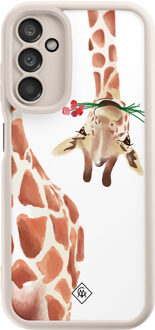 Casimoda Samsung Galaxy A14 beige case - Giraffe Bruin/beige