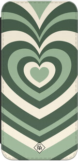 Casimoda Samsung Galaxy A14 flipcase - Hart swirl groen