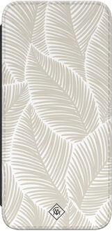Casimoda Samsung Galaxy A14 flipcase - Palm leaves beige Bruin/beige