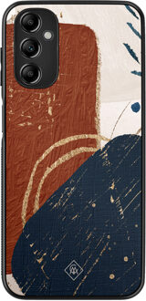 Casimoda Samsung Galaxy A14 hoesje - Abstract terracotta Multi