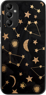 Casimoda Samsung Galaxy A14 hoesje - Counting the stars Goudkleurig