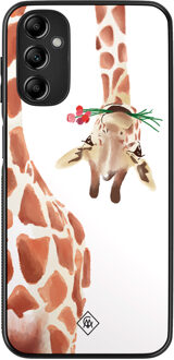Casimoda Samsung Galaxy A14 hoesje - Giraffe Bruin/beige
