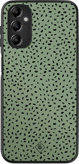 Casimoda Samsung Galaxy A14 hoesje - Green confetti Groen