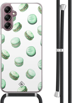 Casimoda Samsung Galaxy A14 hoesje met koord - Macarons Mint