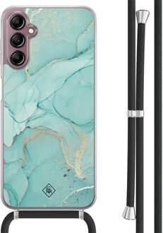 Casimoda Samsung Galaxy A14 hoesje met koord - Touch of mint