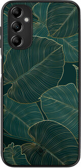 Casimoda Samsung Galaxy A14 hoesje - Monstera leaves Groen