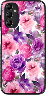 Casimoda Samsung Galaxy A14 hoesje - Rosy blooms Roze