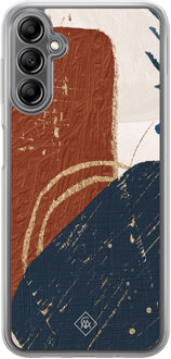 Casimoda Samsung Galaxy A14 hybride hoesje - Abstract terracotta Rood