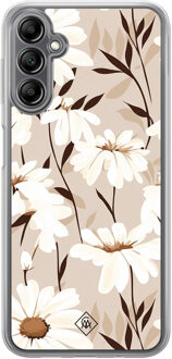 Casimoda Samsung Galaxy A14 hybride hoesje - In bloom Bruin/beige