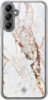 Casimoda Samsung Galaxy A14 hybride hoesje - Marmer goud Goudkleurig