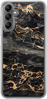 Casimoda Samsung Galaxy A14 hybride hoesje - Marmer grijs brons Grijs/zilverkleurig