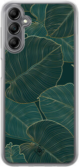 Casimoda Samsung Galaxy A14 hybride hoesje - Monstera leaves Groen