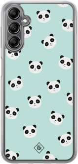 Casimoda Samsung Galaxy A14 hybride hoesje - Panda print Mint