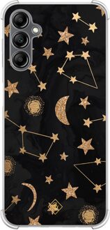 Casimoda Samsung Galaxy A14 shockproof hoesje - Counting the stars Bruin/beige