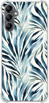 Casimoda Samsung Galaxy A14 shockproof hoesje - Japandi waves Blauw