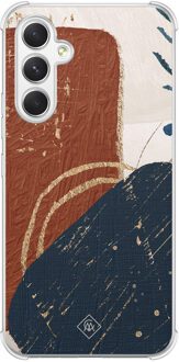 Casimoda Samsung Galaxy A15 shockproof hoesje - Abstract terracotta Multi