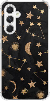 Casimoda Samsung Galaxy A15 shockproof hoesje - Counting the stars Bruin/beige