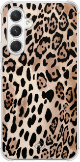 Casimoda Samsung Galaxy A15 shockproof hoesje - Golden wildcat Bruin/beige