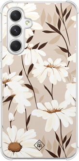 Casimoda Samsung Galaxy A15 shockproof hoesje - In bloom Bruin/beige