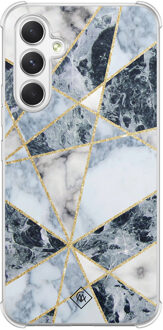 Casimoda Samsung Galaxy A15 shockproof hoesje - Marmer blauw