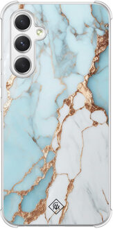 Casimoda Samsung Galaxy A15 shockproof hoesje - Marmer lichtblauw