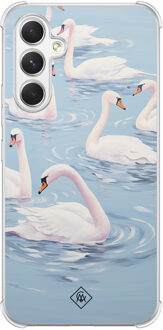 Casimoda Samsung Galaxy A15 shockproof hoesje - Zwanen Blauw