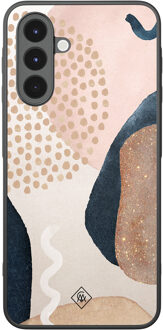 Casimoda Samsung Galaxy A16 hoesje - Abstract dots Bruin/beige