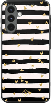 Casimoda Samsung Galaxy A16 hoesje - Hart streepjes Groen