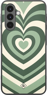 Casimoda Samsung Galaxy A16 hoesje - Hart swirl groen