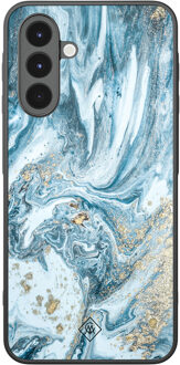 Casimoda Samsung Galaxy A16 hoesje - Marble sea Blauw