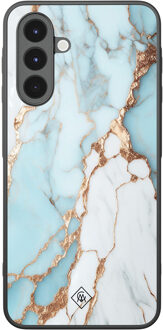 Casimoda Samsung Galaxy A16 hoesje - Marmer lichtblauw