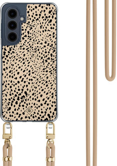 Casimoda Samsung Galaxy A16 hoesje met beige koord - Spot on Bruin/beige
