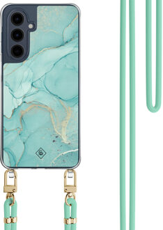 Casimoda Samsung Galaxy A16 hoesje met mint koord - Touch of mint Paars