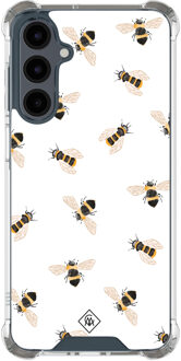 Casimoda Samsung Galaxy A16 shockproof hoesje - Bee happy Bruin/beige