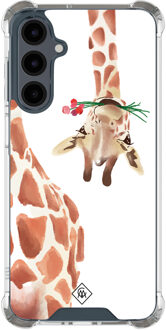 Casimoda Samsung Galaxy A16 shockproof hoesje - Giraffe Bruin/beige