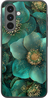 Casimoda Samsung Galaxy A17 hoesje - Emerald flowers Groen