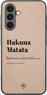 Casimoda Samsung Galaxy A17 hoesje - Hakuna matata Bruin/beige