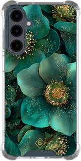 Casimoda Samsung Galaxy A17 shockproof hoesje - Emerald flowers Groen