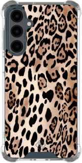 Casimoda Samsung Galaxy A17 shockproof hoesje - Golden wildcat Bruin/beige