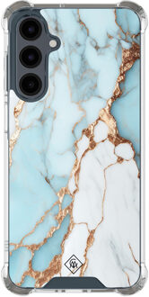 Casimoda Samsung Galaxy A17 shockproof hoesje - Marmer lichtblauw