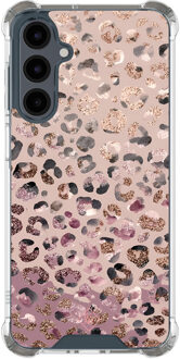 Casimoda Samsung Galaxy A17 shockproof hoesje - Rosé Leopard Multi