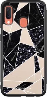 Casimoda Samsung Galaxy A20e hoesje - Abstract painted Bruin/beige