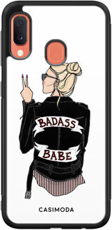 Casimoda Samsung Galaxy A20e hoesje - Badass babe blondine Multi